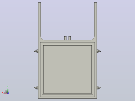 ZMF铸铁镶铜方闸门[ZMF-700]后视缩略图