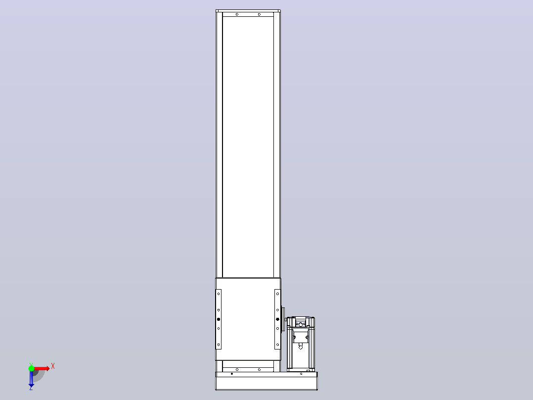 滚珠丝杠直线轴带导轨全封闭TPA-HCR-140D-2010C-L550-MR-C-P40-N3俯视图