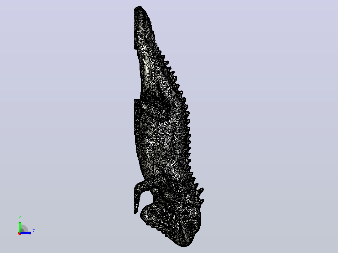 鬣蜥左视图