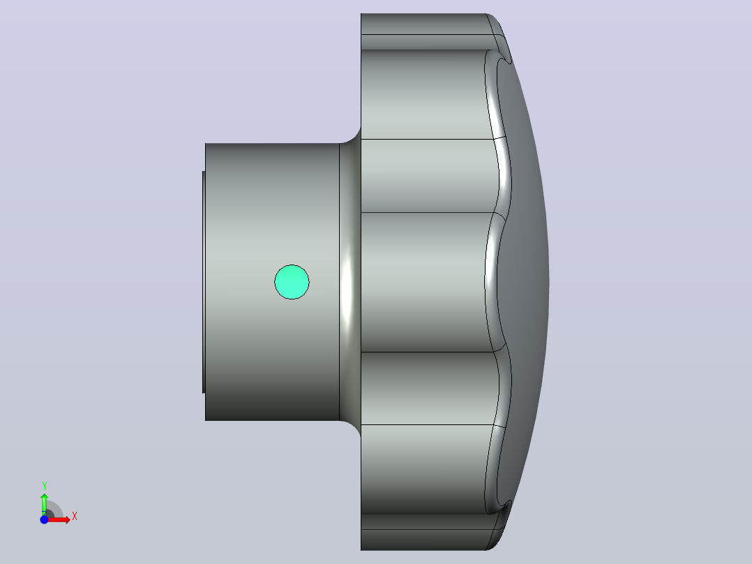 星形把手BM16前视图