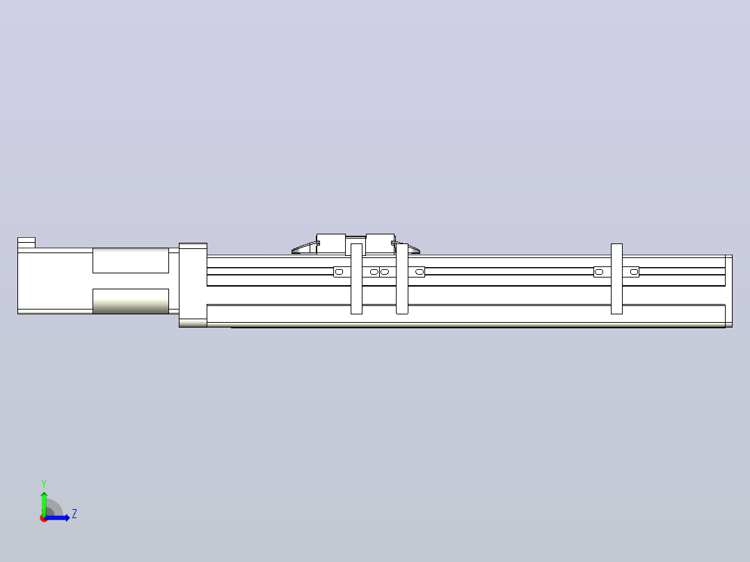 MTH5M标准螺杆滑台[MTH5M-L#-150-BC-P10-C3]左视图
