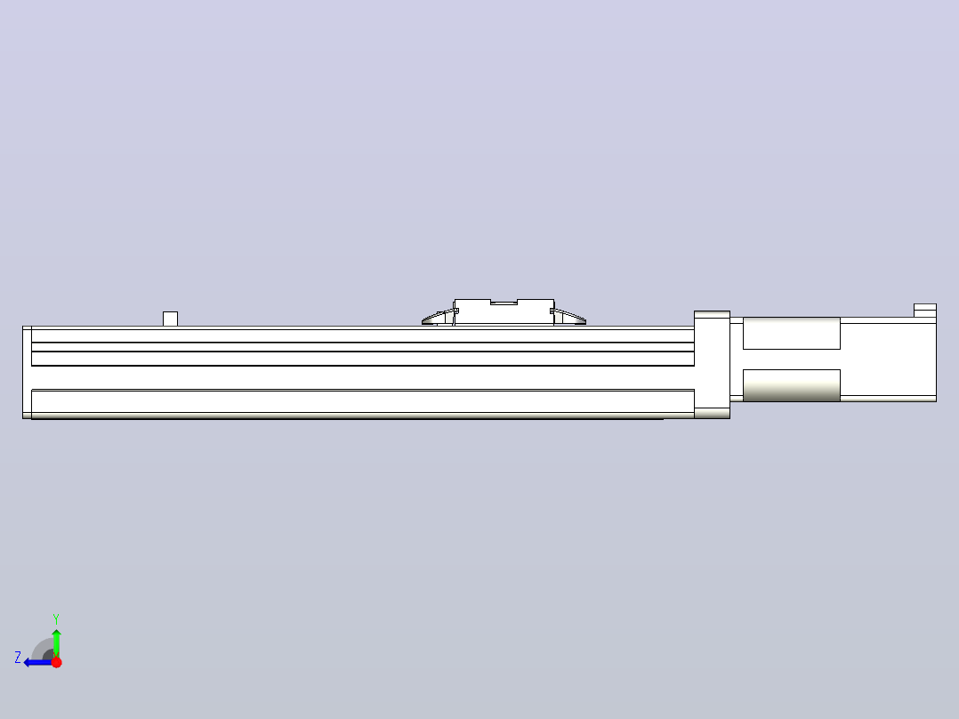 MTH5M标准螺杆滑台[MTH5M-L#-150-BC-P10-C3]右视图