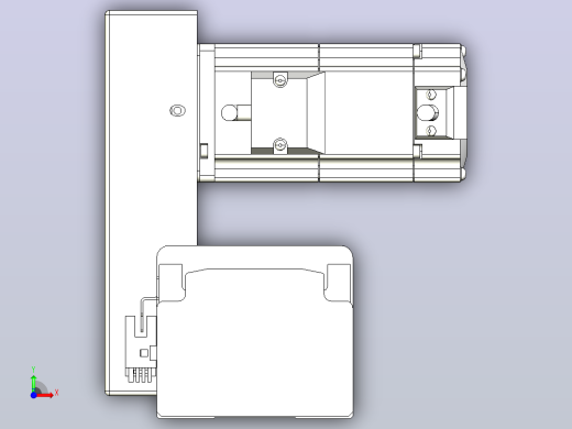 皮带直线轴半封闭可选导轨TPA-HNB-85D-90-L550-RU-C-P20-N3前视缩略图