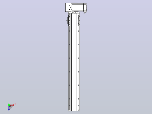 皮带直线轴半封闭可选导轨TPA-HNB-85D-90-L550-RU-C-P20-N3俯视缩略图