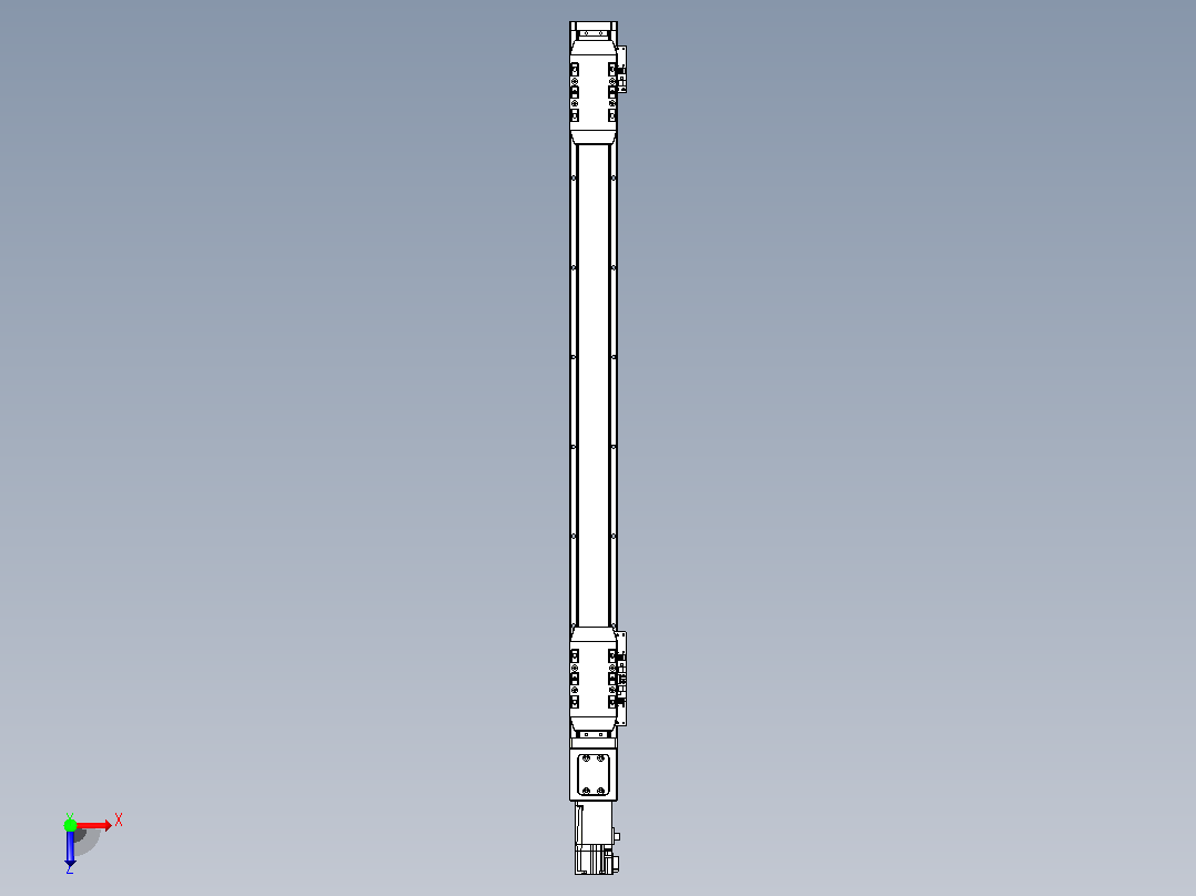 滚珠丝杠线性轴TPA-GCRS-50-1205C-L250-M-M10-N3俯视图