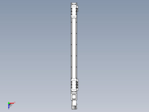 滚珠丝杠线性轴TPA-GCRS-50-1205C-L250-M-M10-N3俯视缩略图