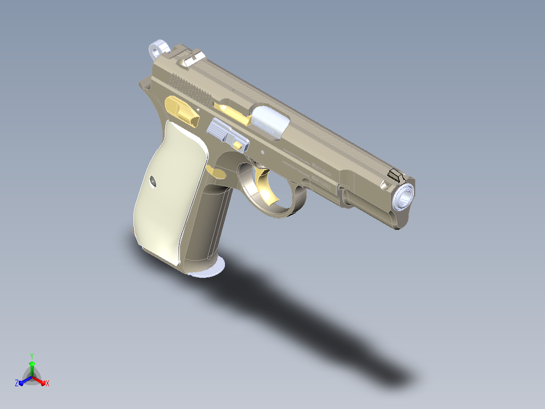 CZ 85手枪主视图