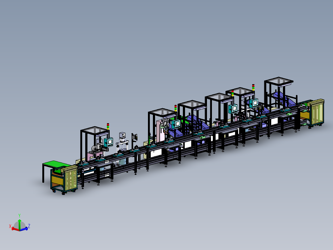 发电机半自动化生产线