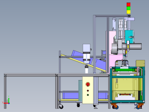 发电机半自动化生产线后视缩略图