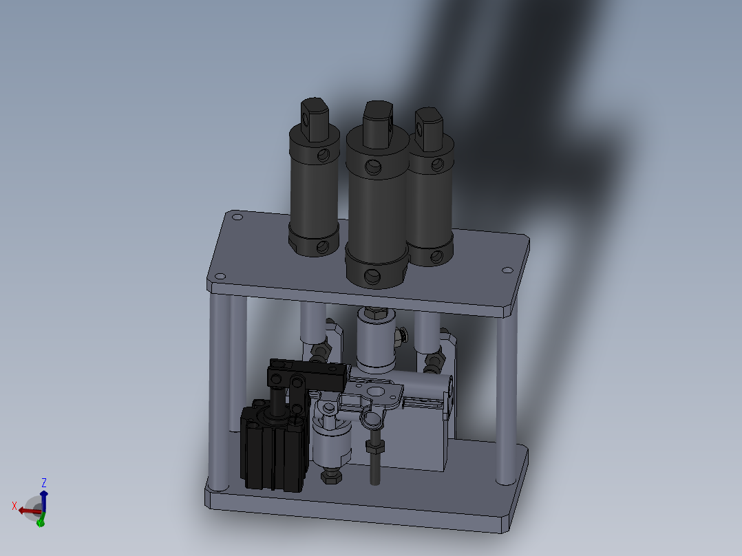 喷气管总成测气密性工装