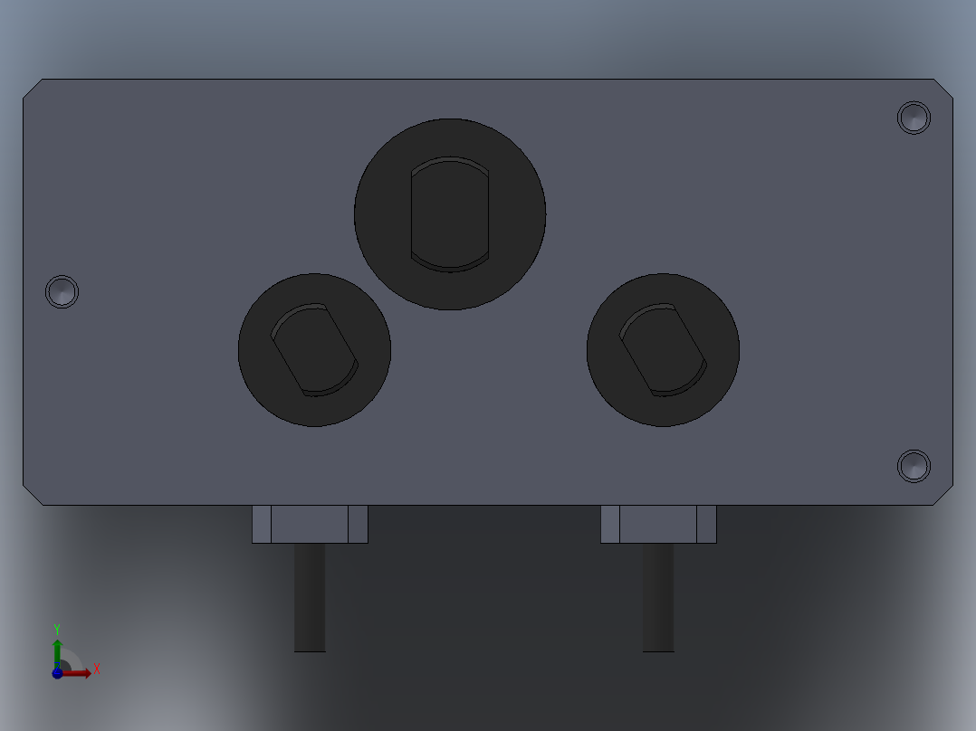 喷气管总成测气密性工装前视图