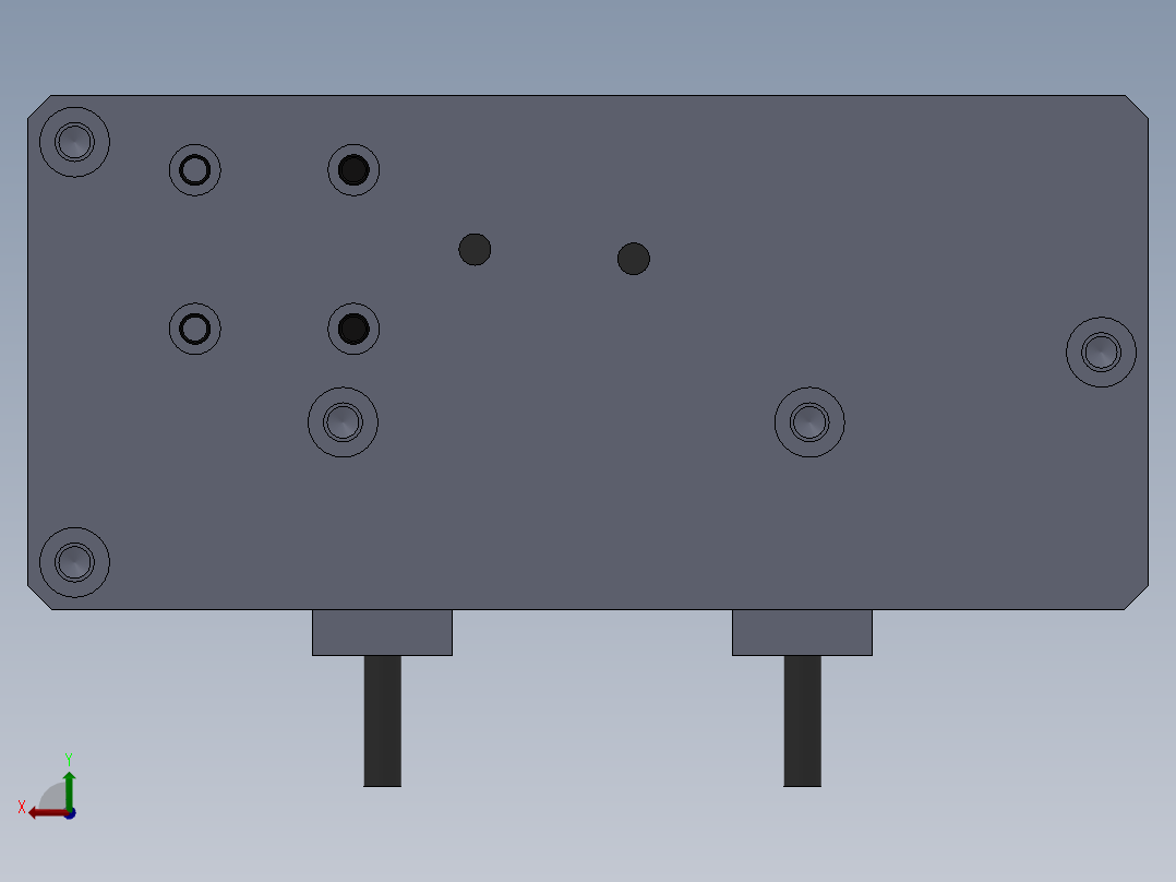 喷气管总成测气密性工装后视图
