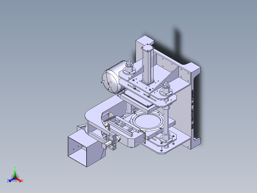 射砂机正等轴测图