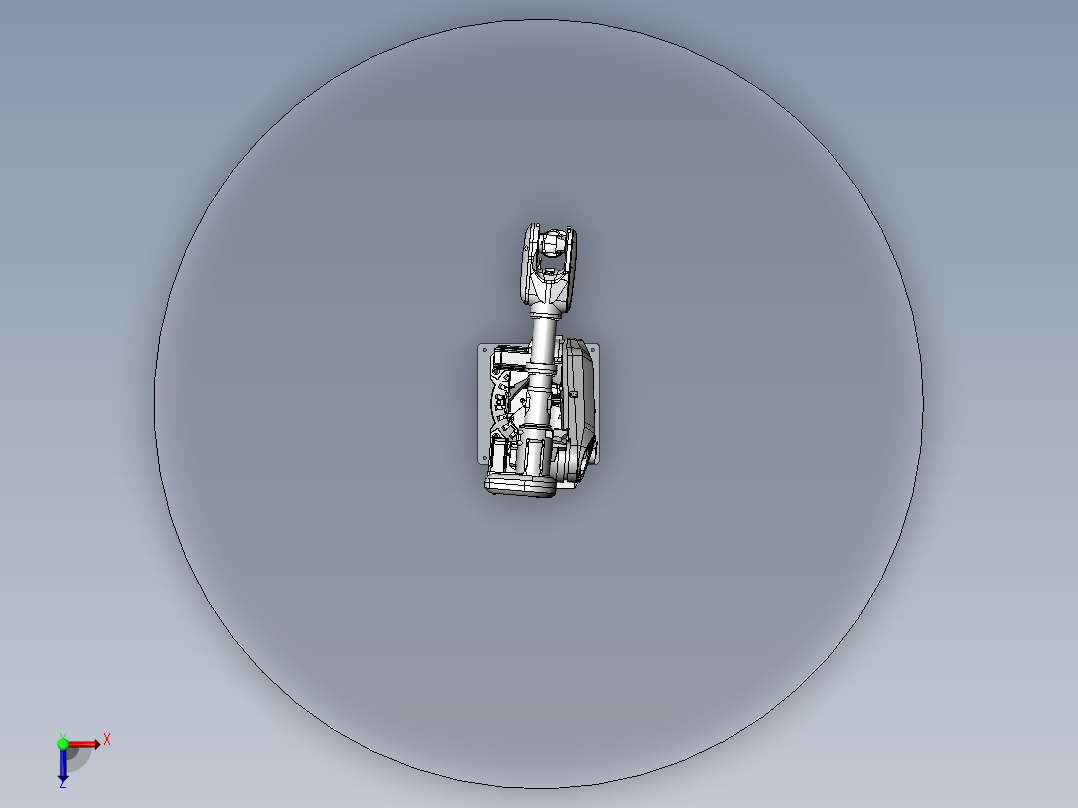 ABB irb 6700 150kg俯视图