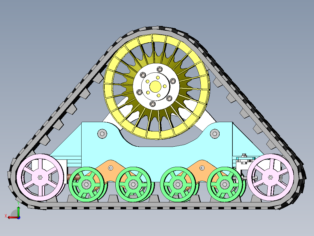 角橡胶履带轮sw16可编辑后视图