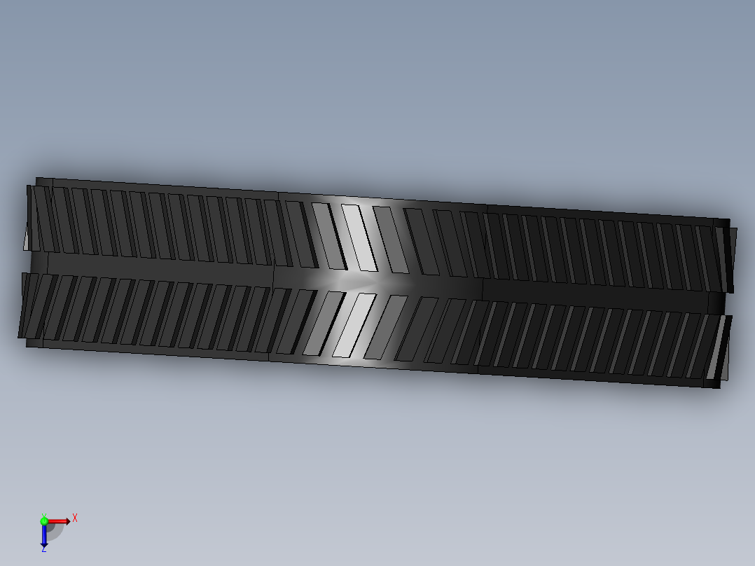 角橡胶履带轮sw16可编辑俯视图