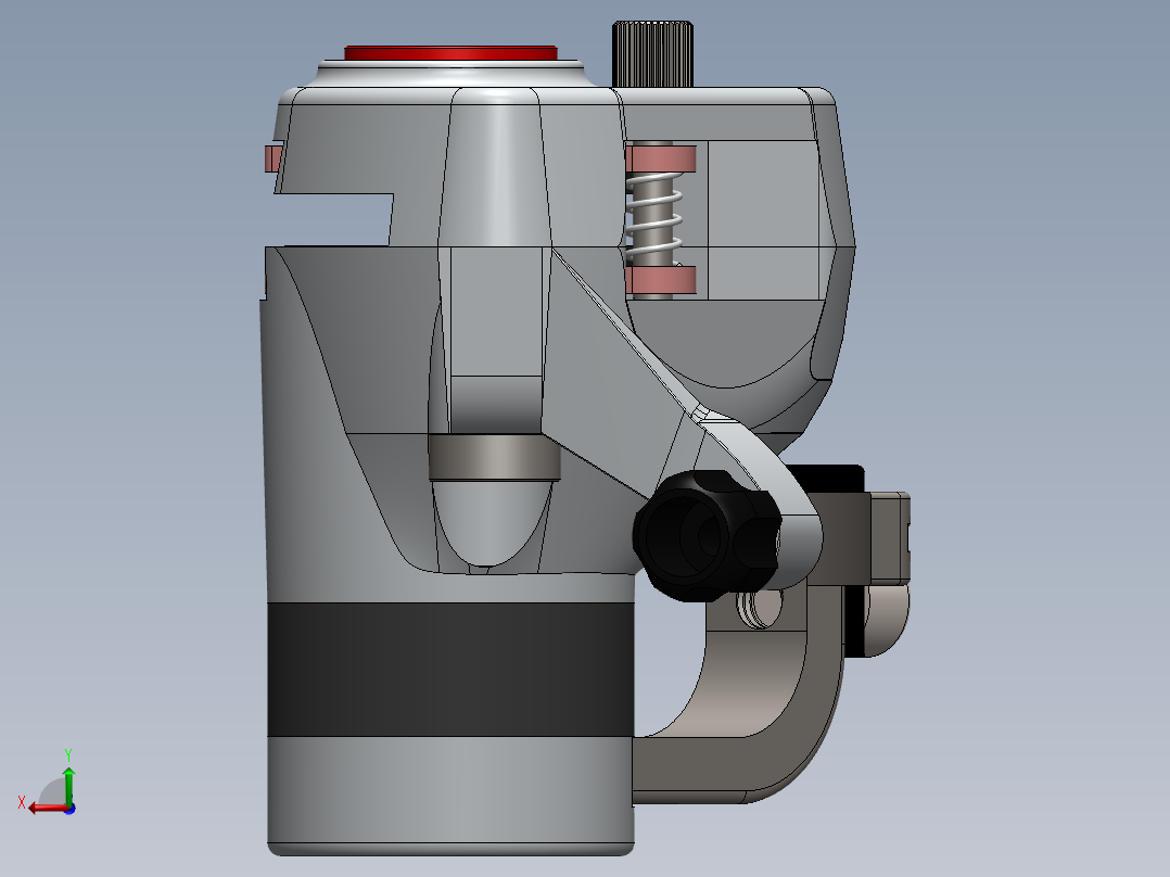 机械驱动液压盘式制动器后视图
