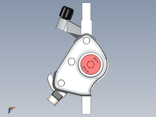 机械驱动液压盘式制动器俯视缩略图