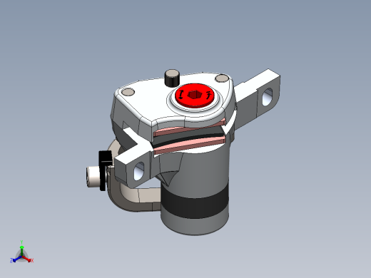 机械驱动液压盘式制动器正等轴测缩略图