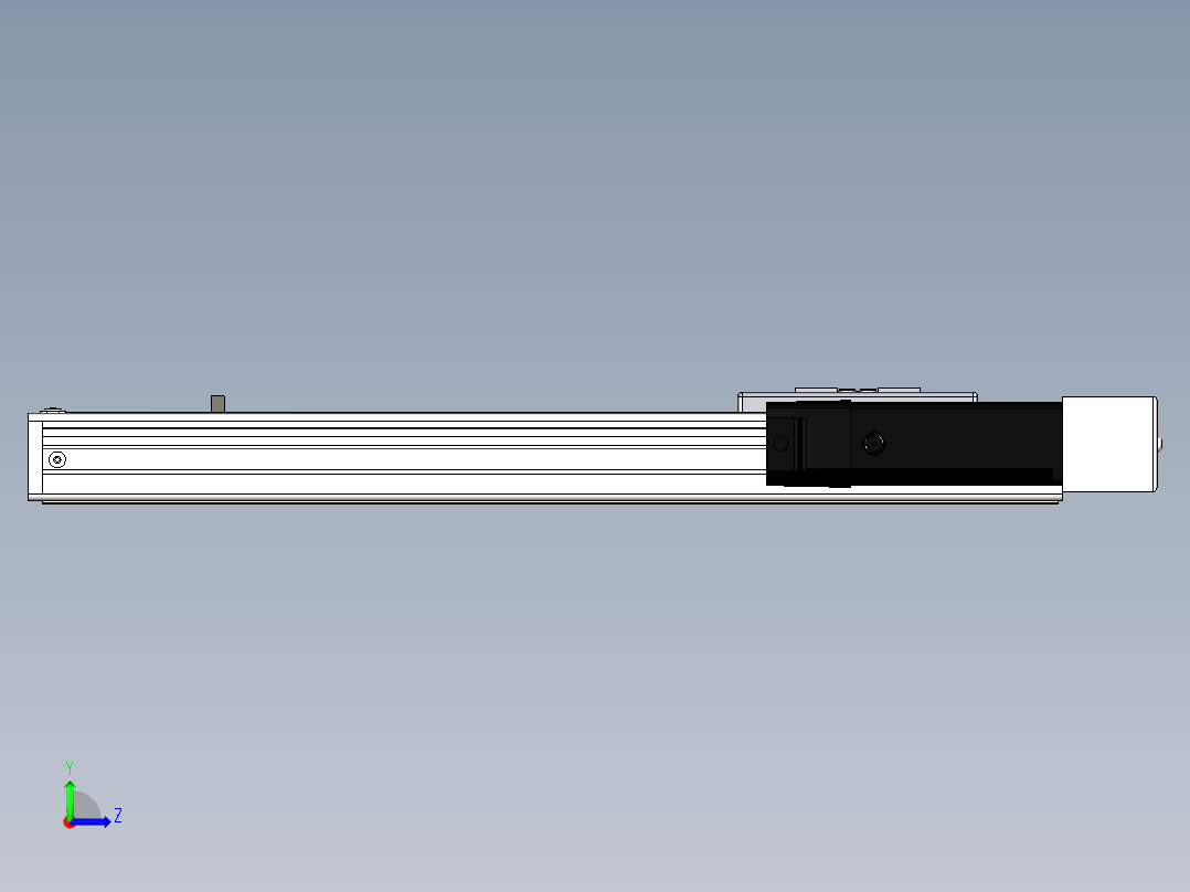Toyo东佑达直线模组-ECH6-300-BR+煞車-M5左视图