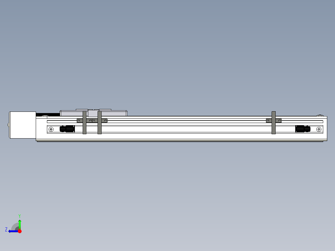Toyo东佑达直线模组-ECH6-300-BR+煞車-M5右视图