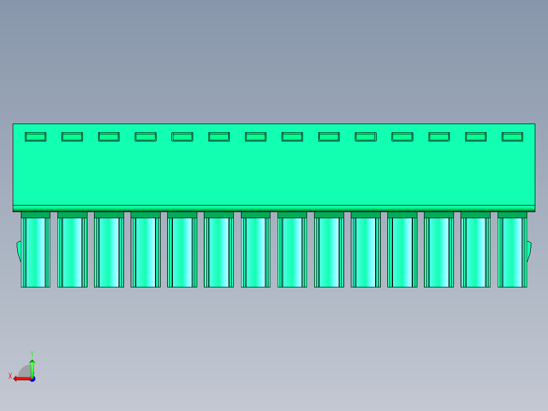 DEGSON 15EDG 系列 3.5mm 插拔式接线端子 FullPack-15EDGK-3.5-14P-14-00AH后视图