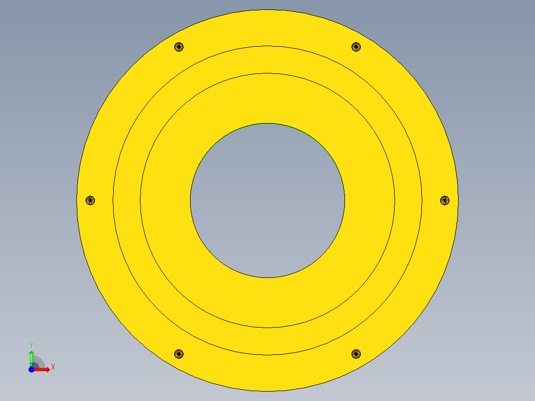 旋转门模型前视图
