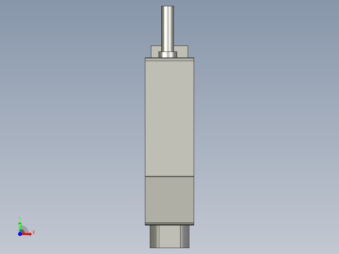 基恩士PS2-61_kc图纸模型前视图