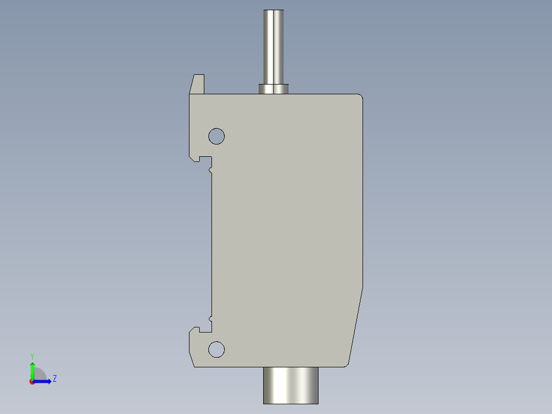 基恩士PS2-61_kc图纸模型左视图