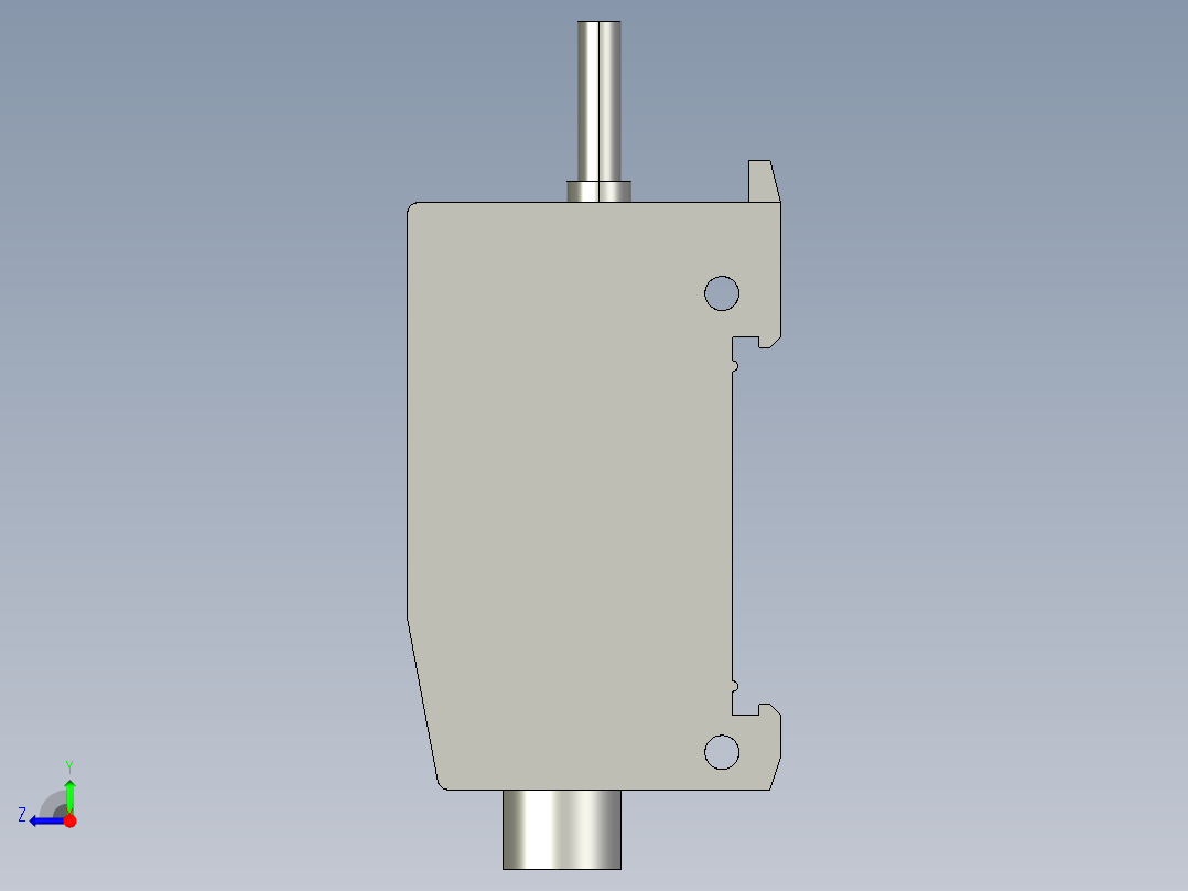 基恩士PS2-61_kc图纸模型右视图