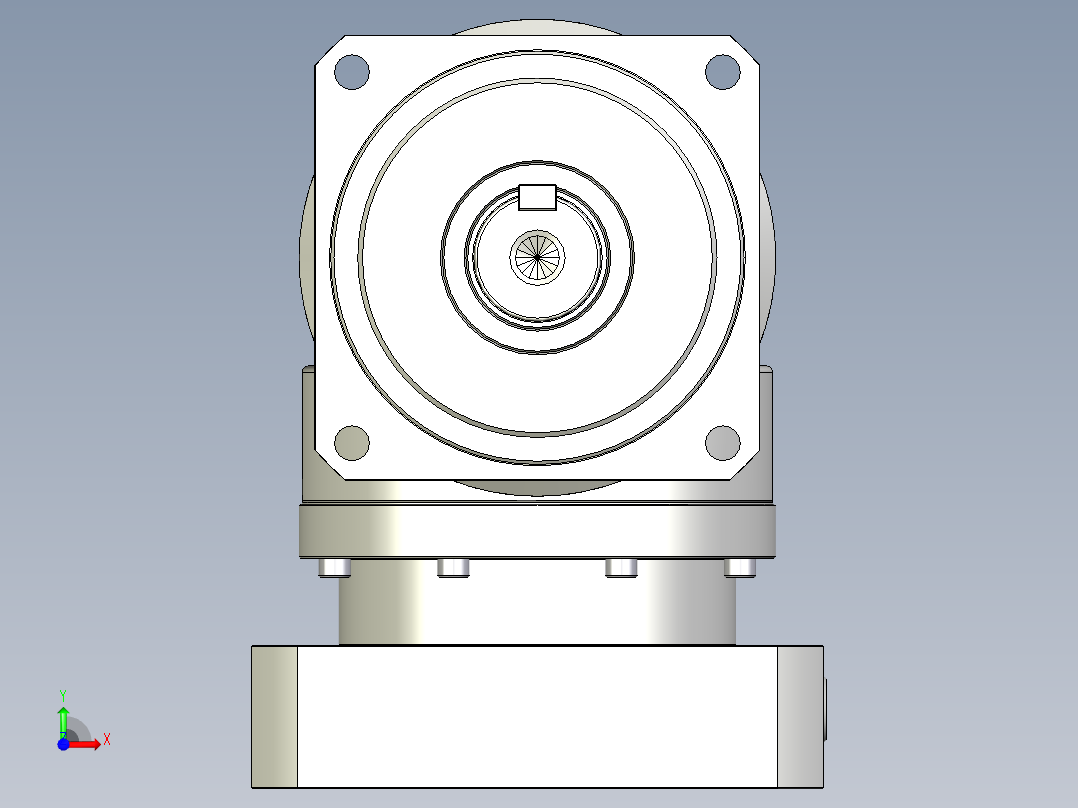 多摩川行星减速机TBR-140-L1-35KA前视图