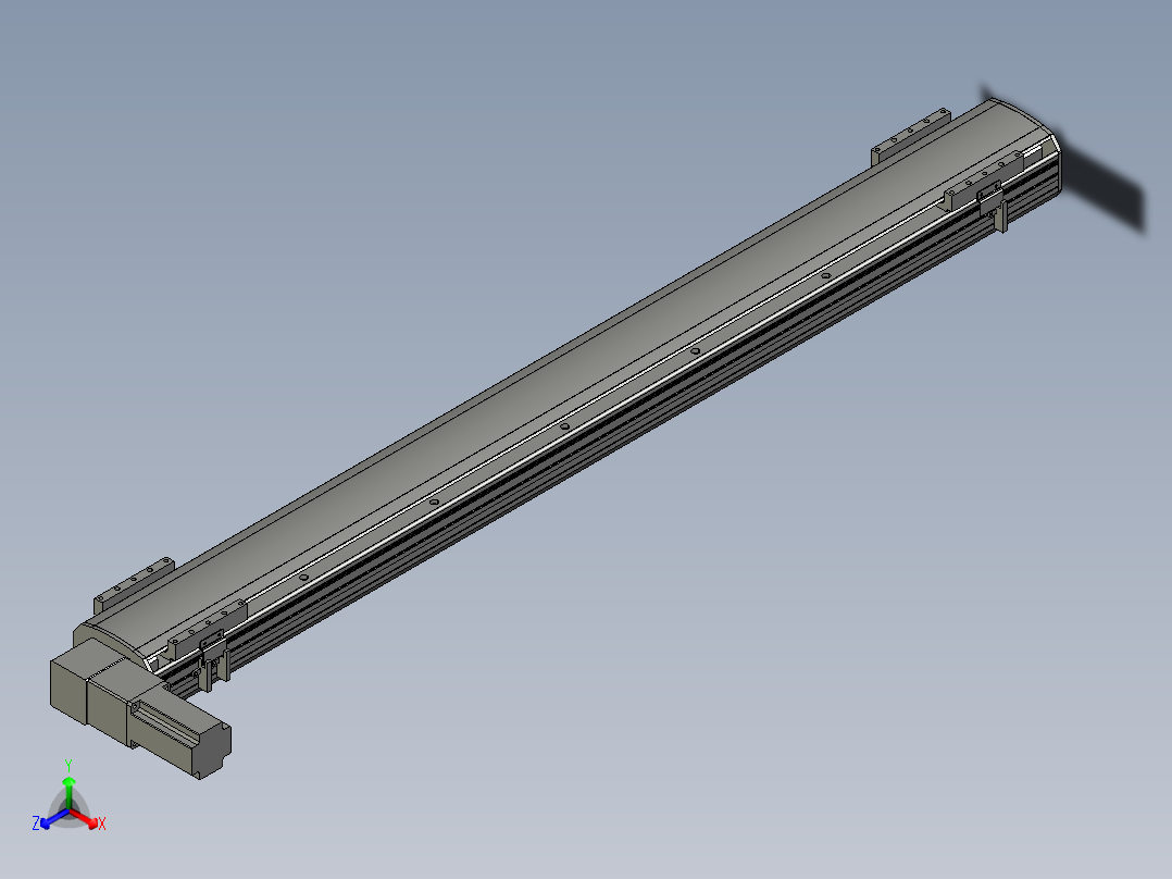 直线模组WG-LHB12-S1150-L(B)设计图纸主视图