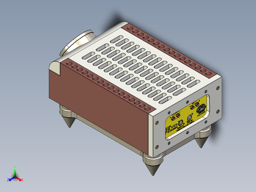 功率放大器10正等轴测图