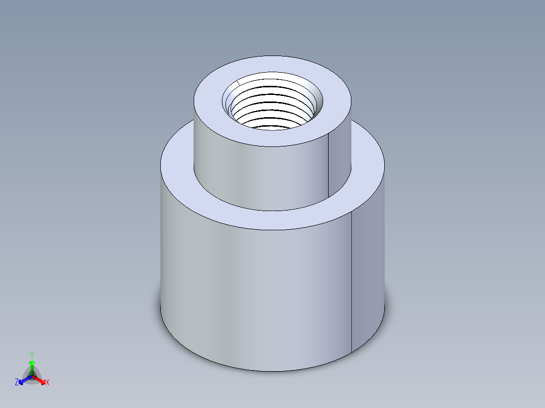 CPVC管件13-Sch80_ReducerCoupling_FPTxFPT_9830-072_0.5in x 0.25in主视图