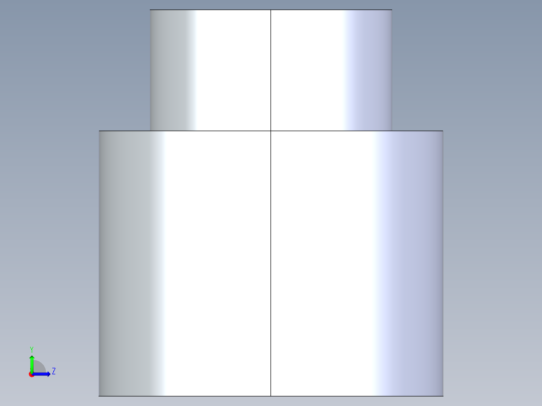 CPVC管件13-Sch80_ReducerCoupling_FPTxFPT_9830-072_0.5in x 0.25in左视图