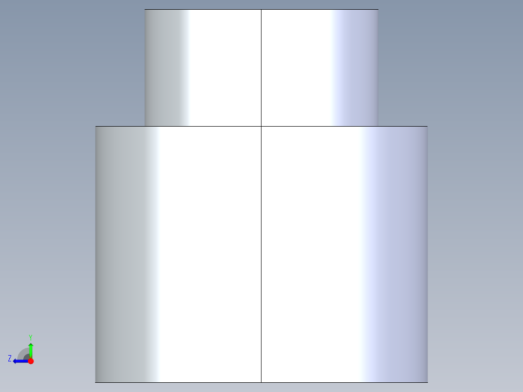 CPVC管件13-Sch80_ReducerCoupling_FPTxFPT_9830-072_0.5in x 0.25in右视图