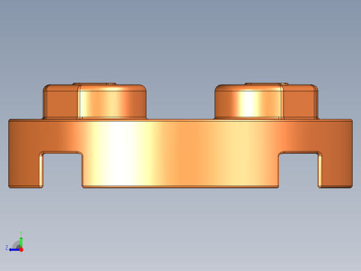 乐高零件 4032 板 2 x 2 圆形-4032 Neon Orange Plate 2 x 2 Round.STEP右视缩略图