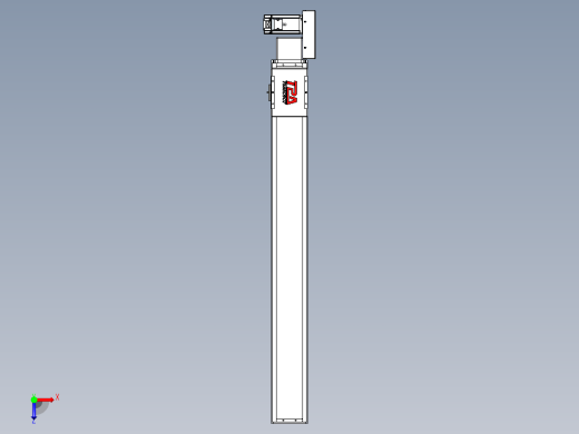同步带全封闭直线模组TPA-HCB-110D-90-L900-ML-Y-P40-N3俯视缩略图