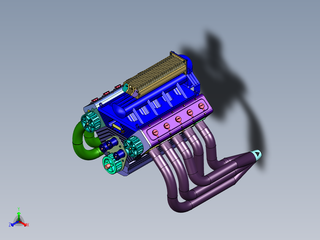 运动形自然吸气V10发动机