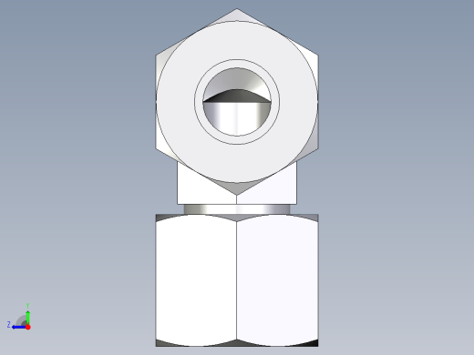 卡套式工业通用硬管接头EO_Swivel_nut_elbow_EW10ZL71右视缩略图