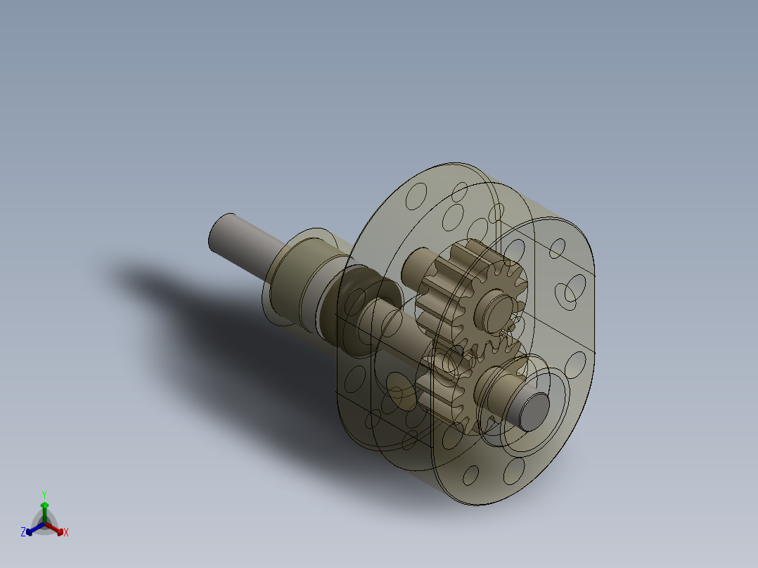 齿轮泵零件正等轴测图