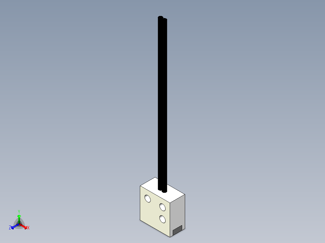 矩阵光纤_漫反射型FR-S10正等轴测图