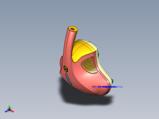 手持除螨仪吸尘器紫外线杀菌机正等轴测缩略图