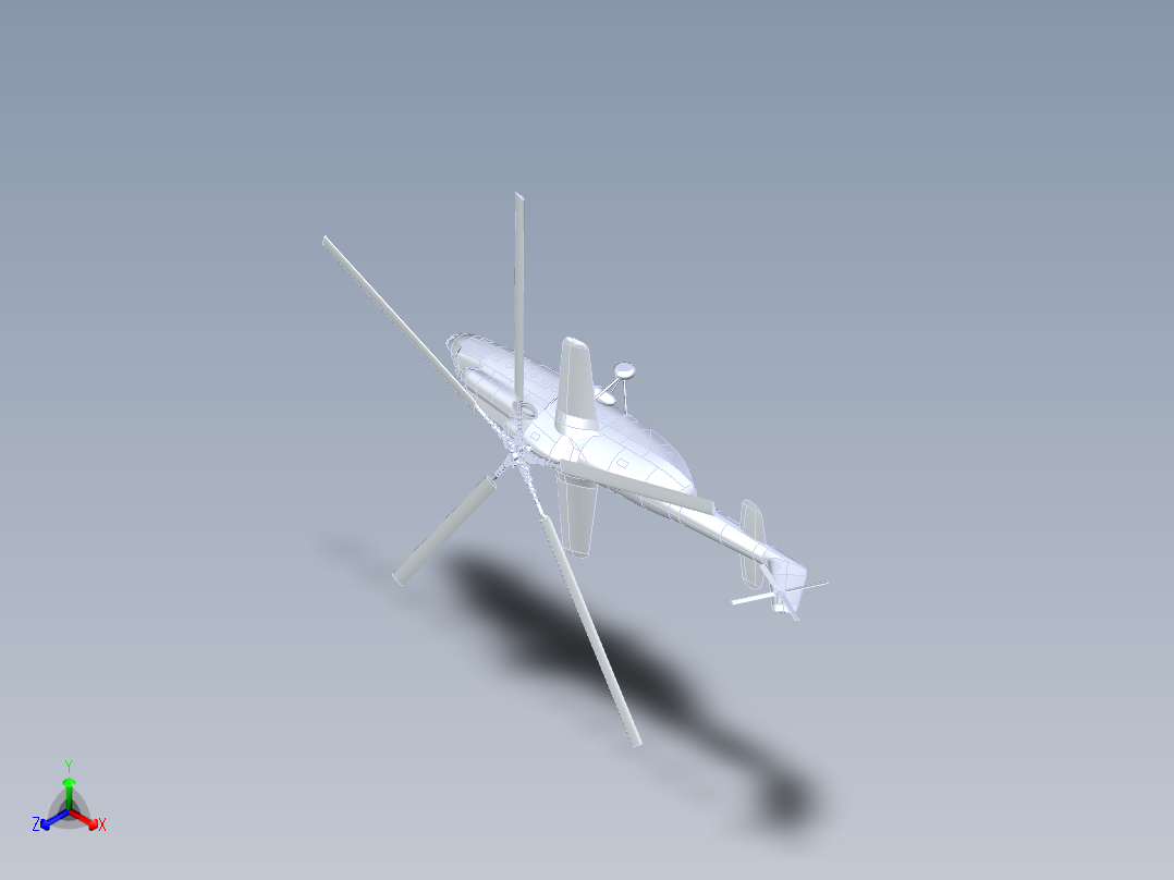 直升飞机 飞机模型设计 (70)