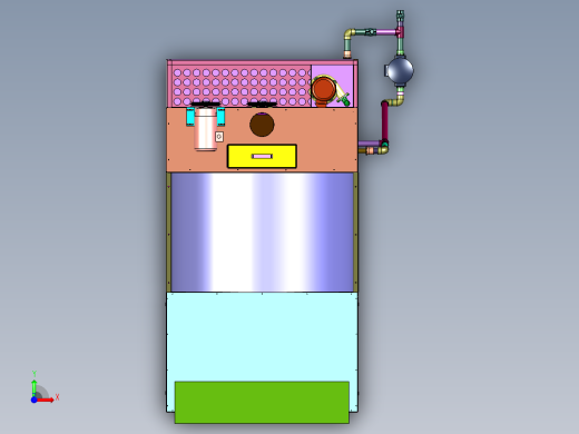 吹吸式多重水帘喷漆室前视缩略图