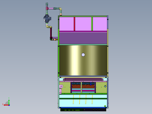 吹吸式多重水帘喷漆室后视缩略图