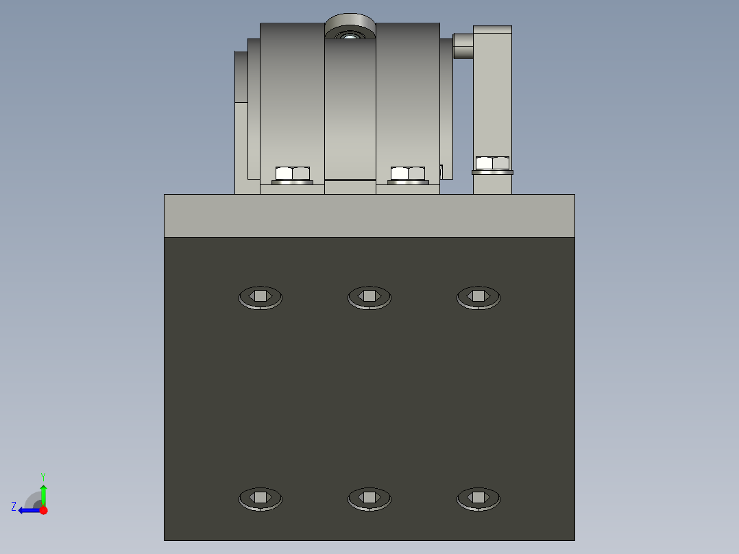 轴瓦机械加工工艺规程及钻床夹具设计含proe三维==990149==300S右视图