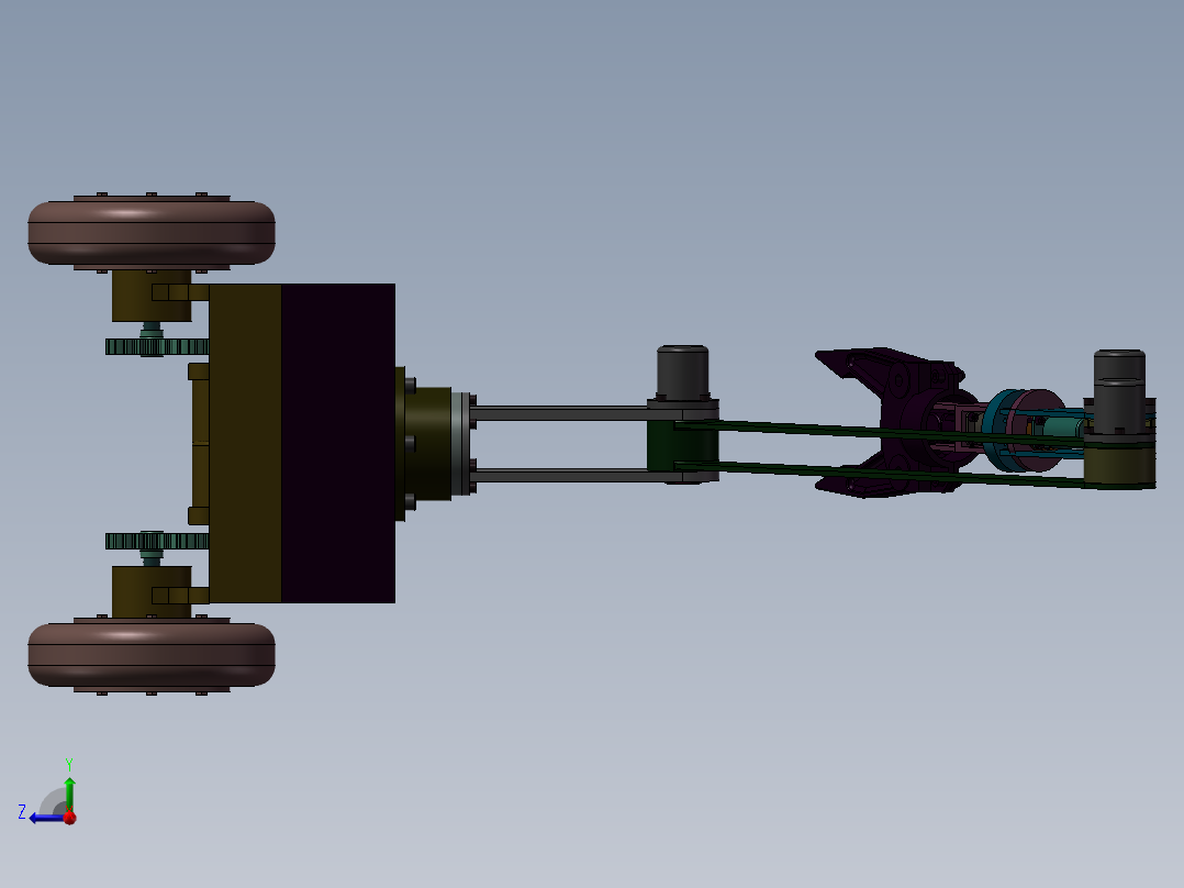 芒果采摘机设计右视图