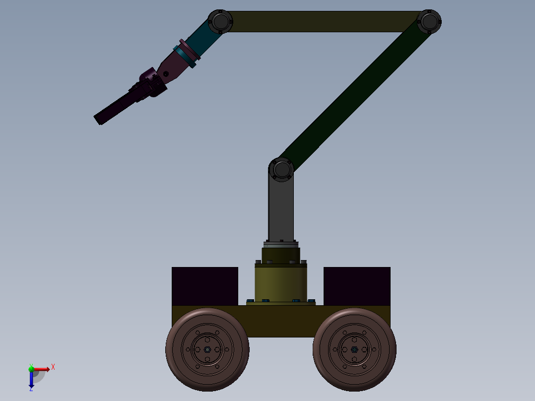 芒果采摘机设计俯视图