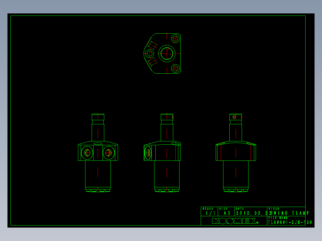KOSMEKTLA0601-2JR-Y30多系列多零件图纸模型